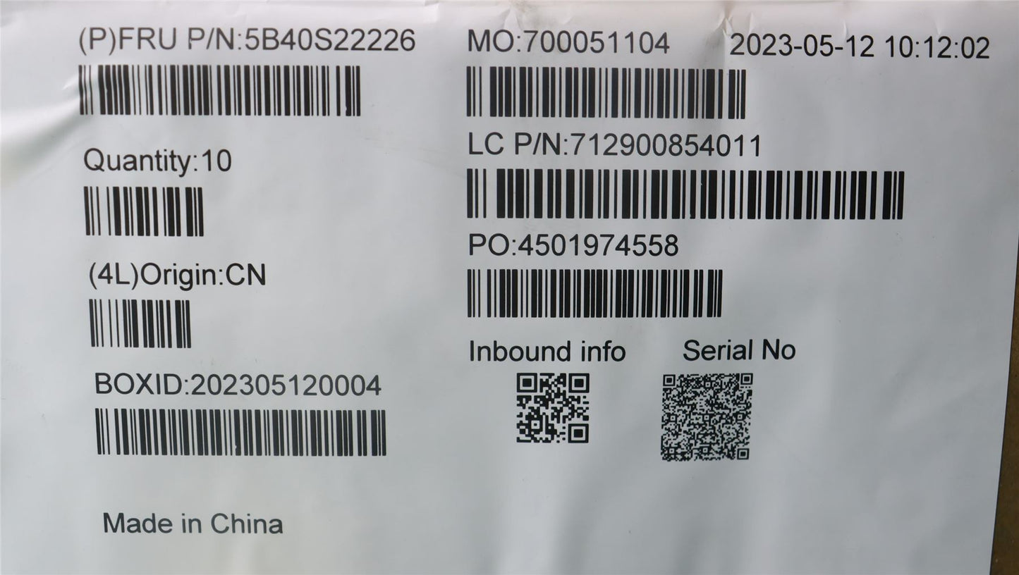 Lenovo IO Bracket WT 82XK 5B40S22226