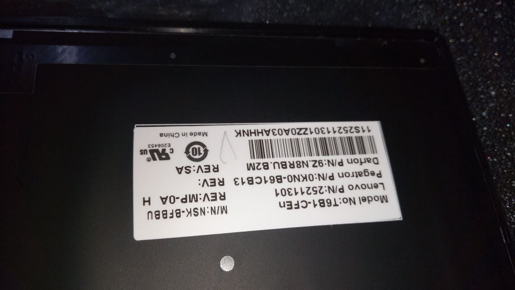 Lenovo DFT6B1CFEn103KeyBlkKeySlvFrameBL KBD Keyboard 25211301