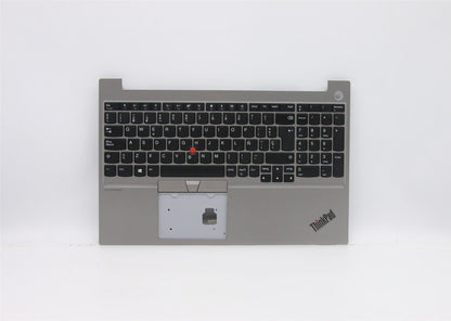 Lenovo ThinkPad E15 Keyboard Palmrest Top Cover Spanish Silver 5M10V16935