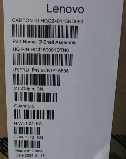Lenovo Lower Case H82Y8TTNormal 5CB1P15536