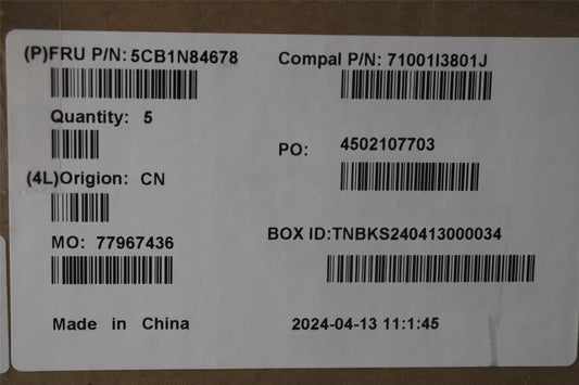 Lenovo Upper Case ASM GRE C 83DH LGRGB 5CB1N84678