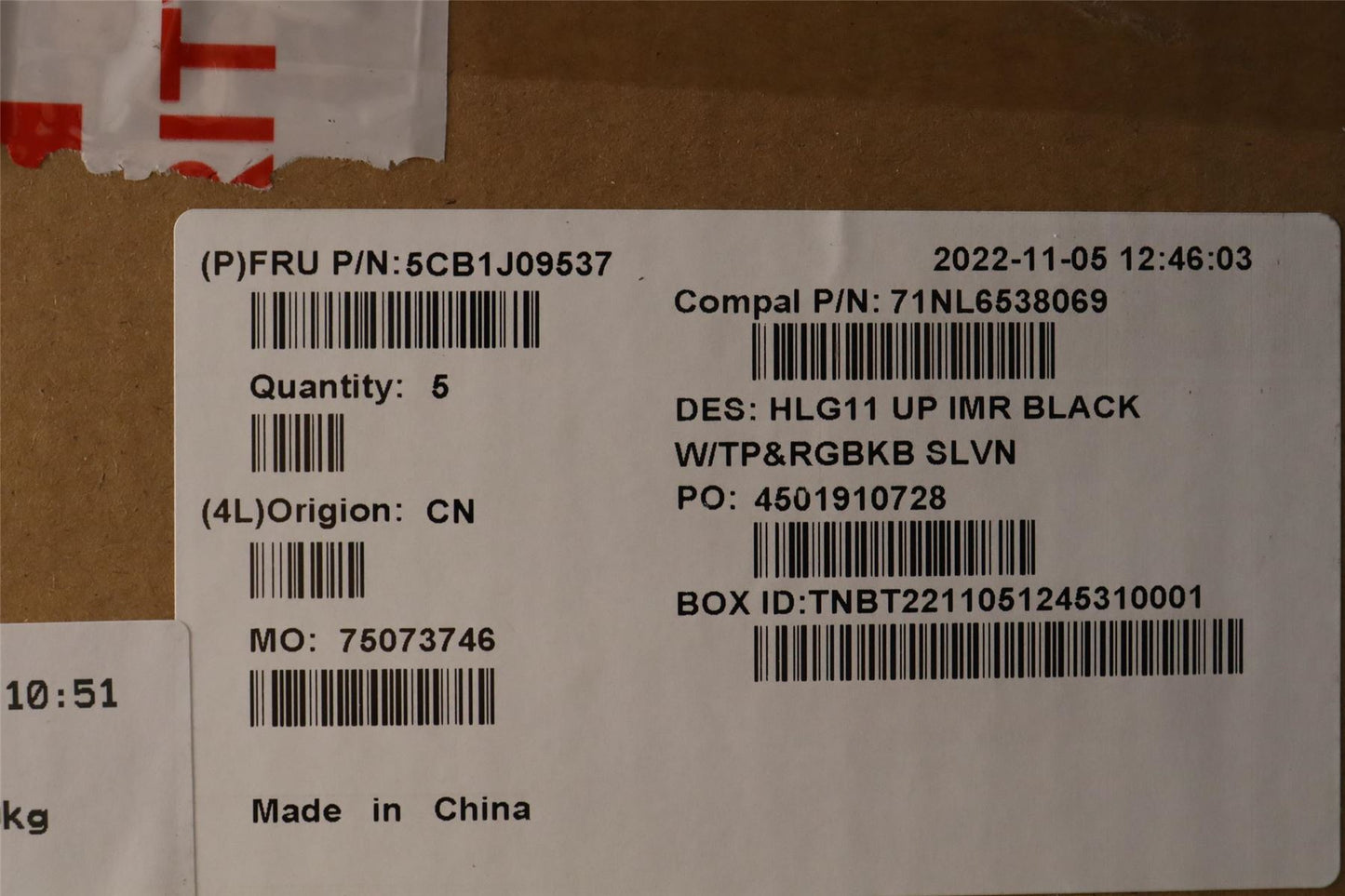 Lenovo IdeaPad 3 16IAH7 Palmrest Cover Touchpad Keyboard Slovenian 5CB1J09537