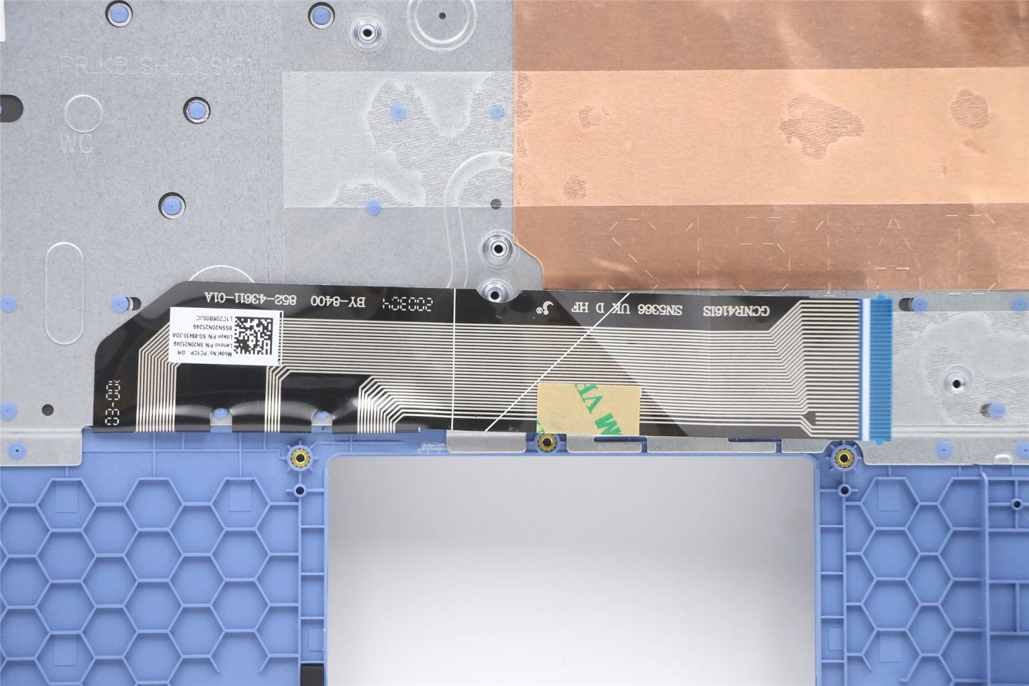 Lenovo IdeaPad 1-11ADA05 Keyboard Palmrest Top Cover German Blue 5CB0Z55458