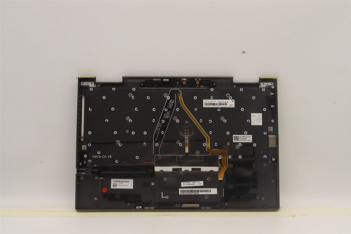 Lenovo Yoga X1 5th Keyboard Palmrest Top Cover German Grey 5M10Z37098