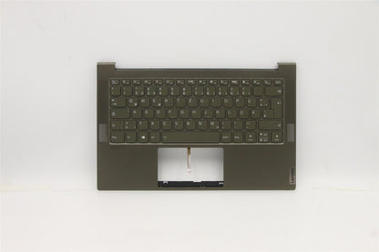 Lenovo IdeaPad 7 14ITL05 Keyboard Palmrest Top Cover German Dark Moss 5CB1B05353