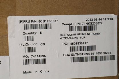 Lenovo UpperCaseASM_TUR C82R1 NFP CG 5CB1F36637