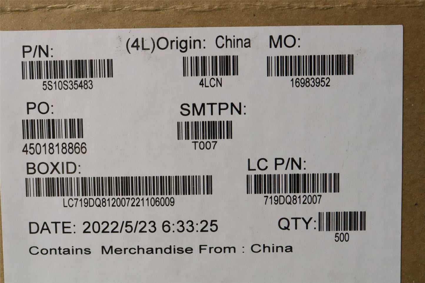 Lenovo SCREW Screw L82TD M2*L6.0(OD4.6, T0.8) 5S10S35483