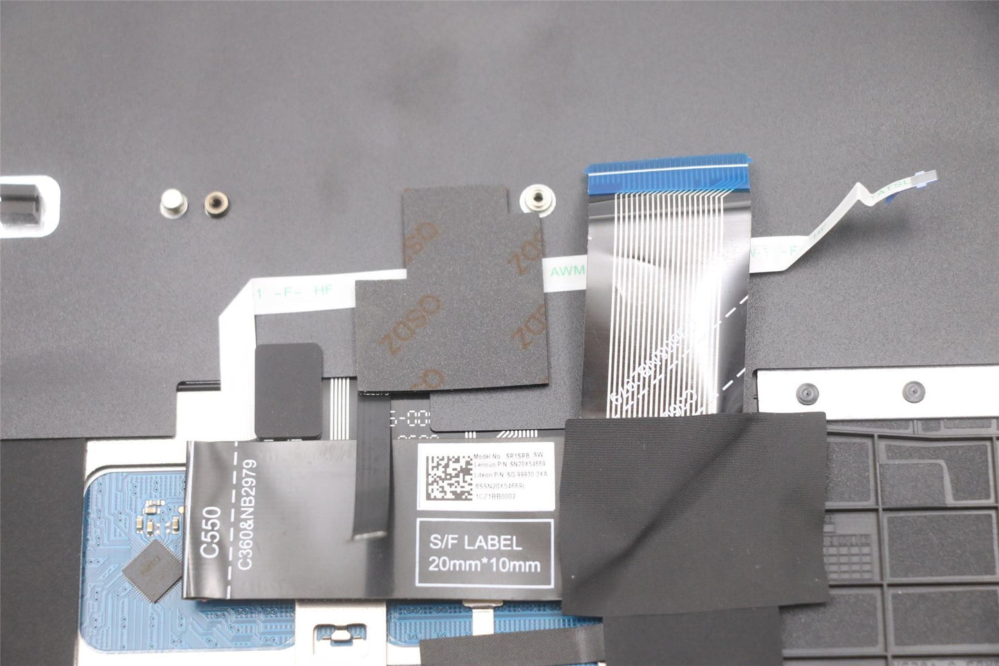 Lenovo IdeaPad 5 13ITL6 Palmrest Cover Touchpad Keyboard Iron Grey 5CB1D04948