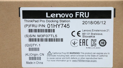 Lenovo Dock Pro Docking Station Docking Station Black 5D20Z56372