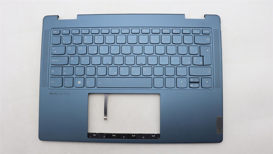 Lenovo Yoga 7 14IRL8 Keyboard Palmrest Top Cover Slovenian Tidal Teal 5CB1L40863