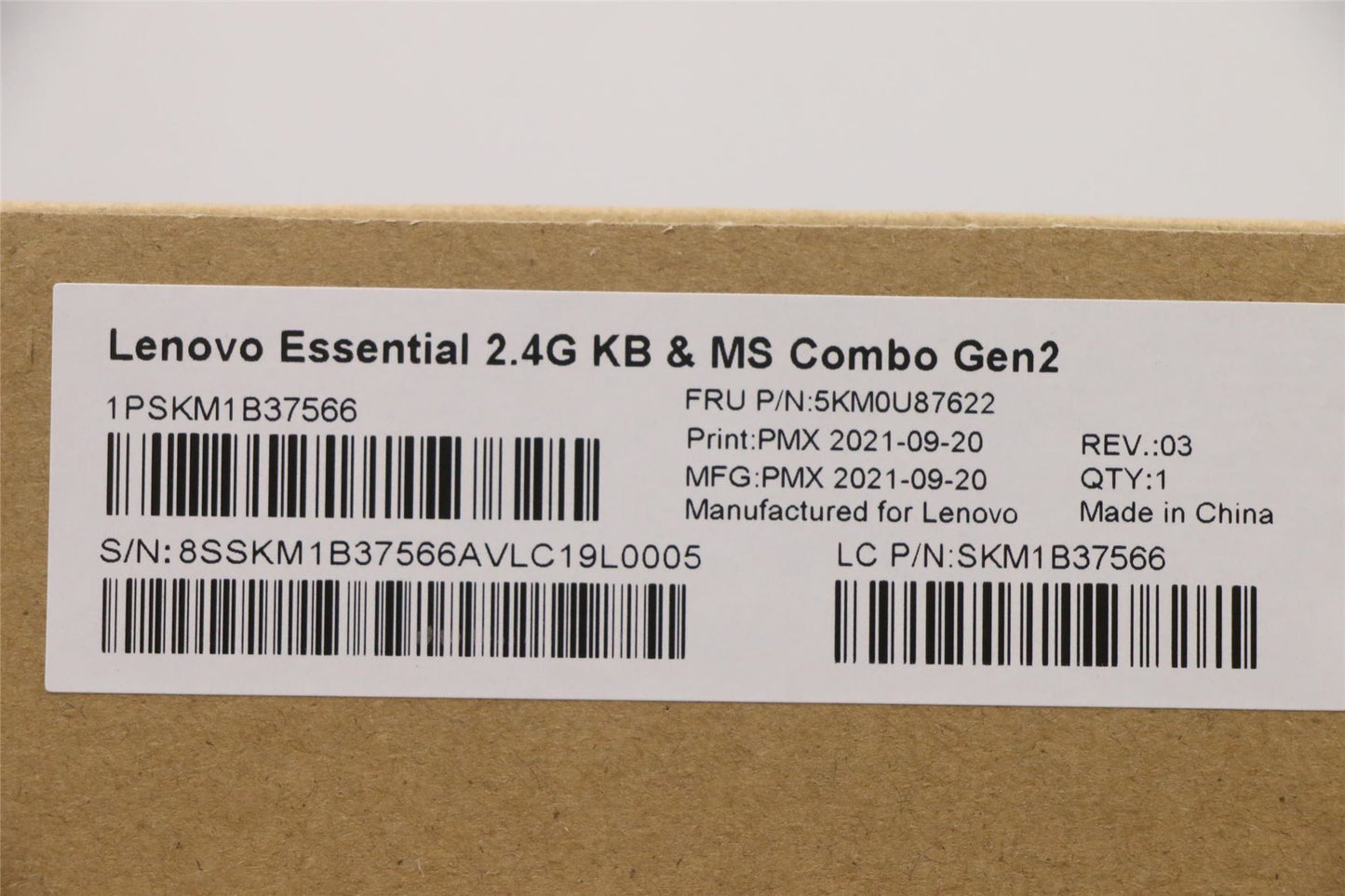 Lenovo Primax R71_G2 2.4G BKG SL 5KM0U87622