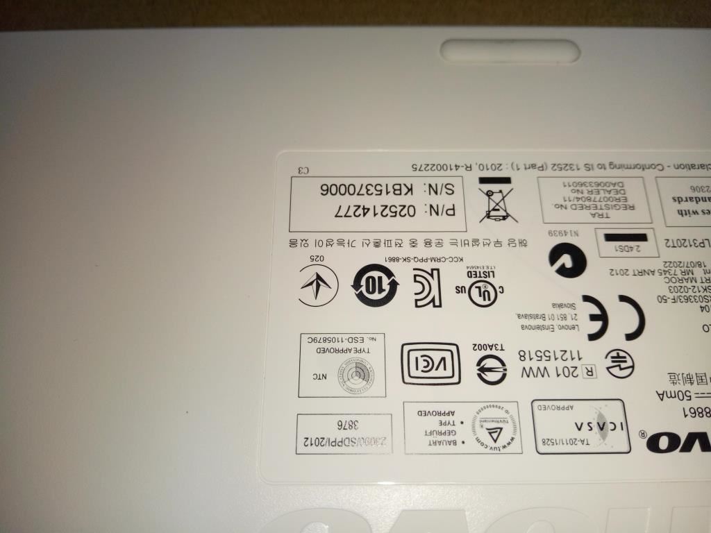 Lenovo US English Indian Keyboard 25214277