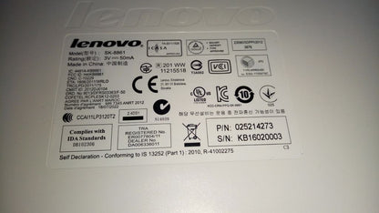 Lenovo Liteon SK-8861(US) 2.4G KB-WHT Android US English Keyboard 25214273