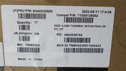 Lenovo Thermal module C 82XT HYHY P0X2 5H40S20909