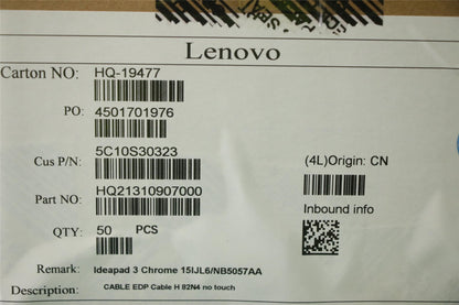 Lenovo IdeaPad 3 15IJL6 Cable Lcd Screen Display LED 5C10S30323