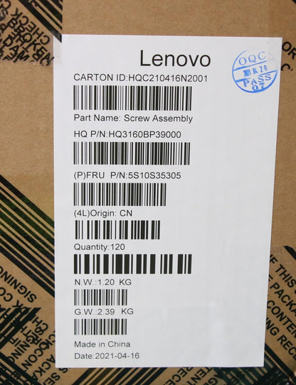 Lenovo SCREW Screw Pack H 82KM 5S10S35305