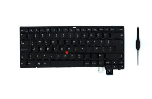 Lenovo ThinkPad 13 T460s Keyboard Icelandic Black 01YR062