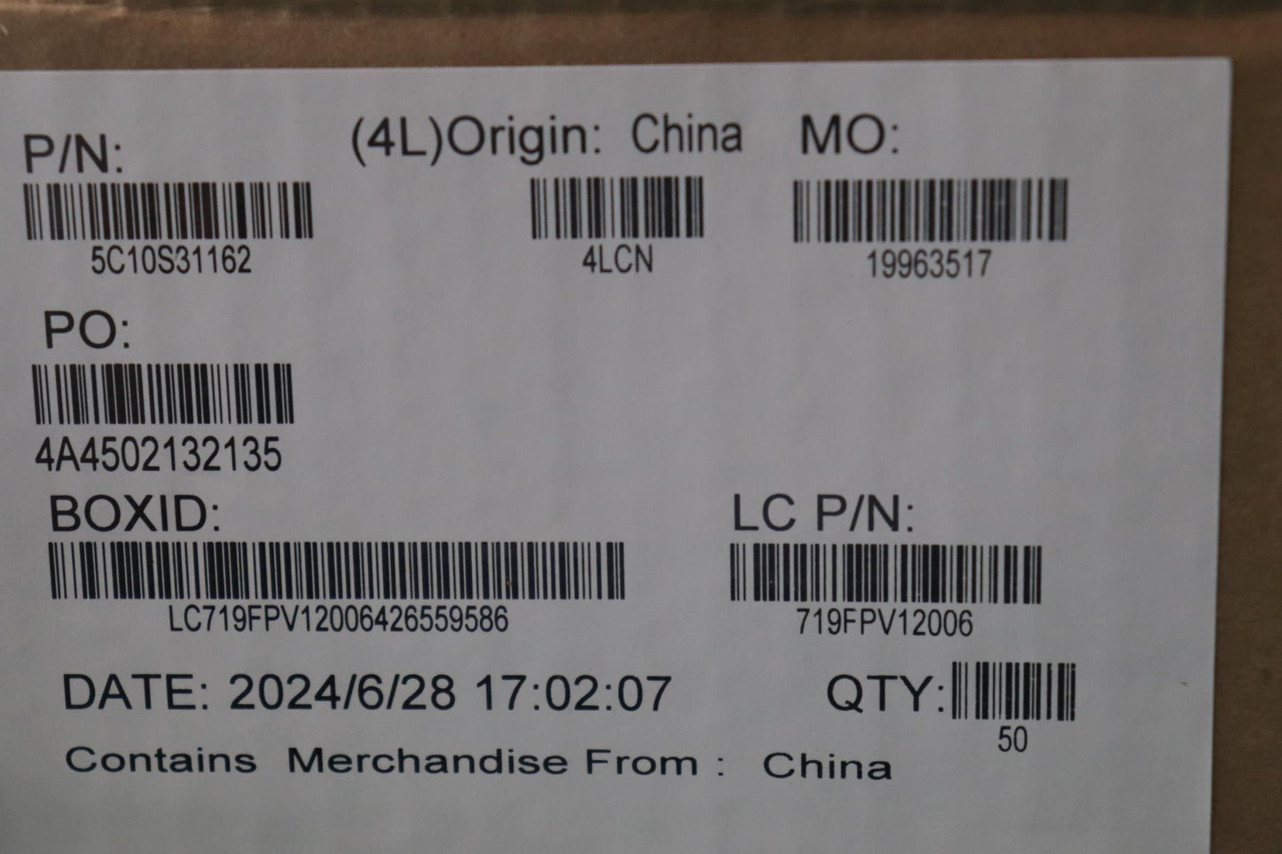 Lenovo L 21N9 BD HY I/O Audio Cable 5C10S31162