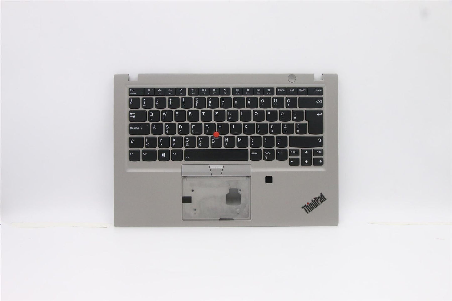 Lenovo ThinkPad T490s Keyboard Palmrest Top Cover Hungarian Silver 02HM360