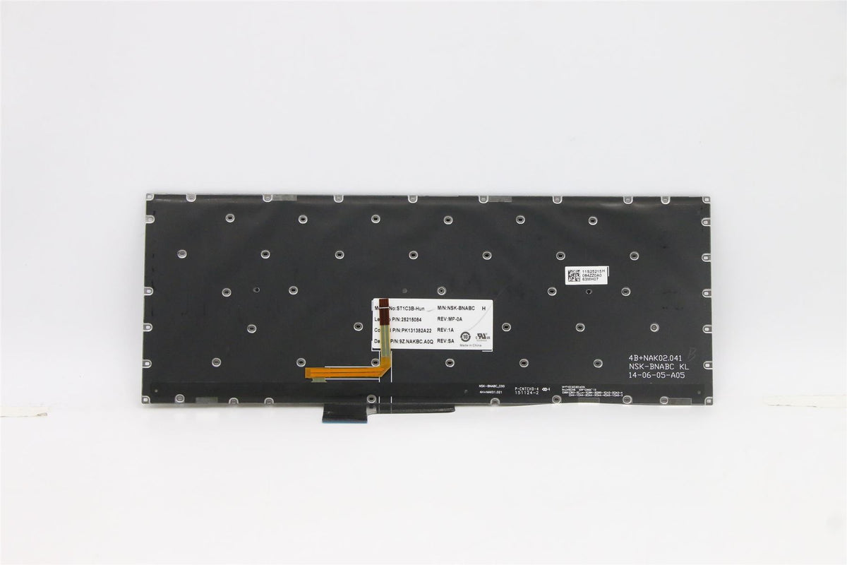 Lenovo Hun-ST1C3B-DF-BlkKeyBacklight-KBD Hungarian Keyboard 25215084