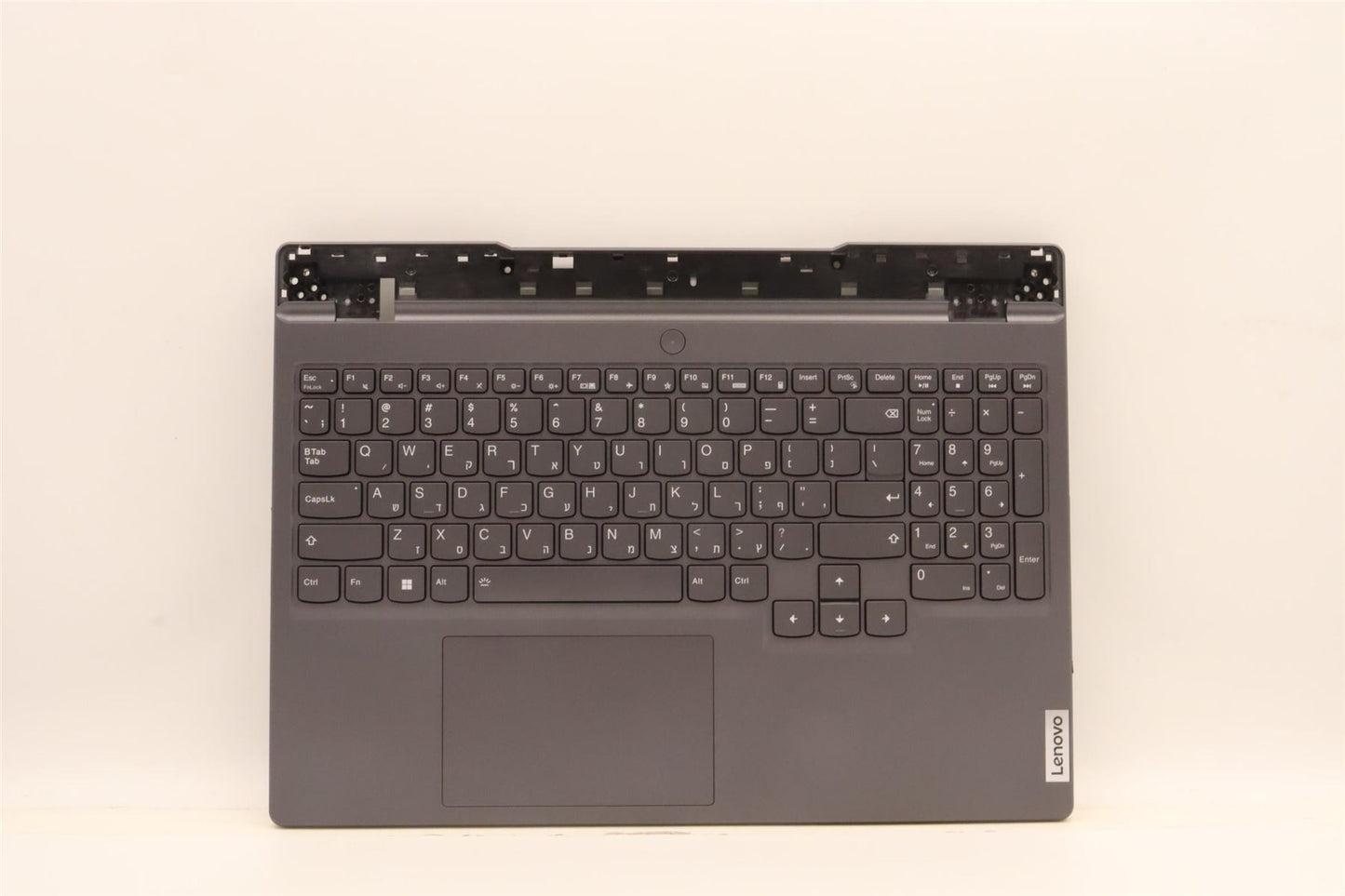 Lenovo 5 15ARH7H Palmrest Cover Touchpad Keyboard Hebrew Storm Grey 5CB1H68467