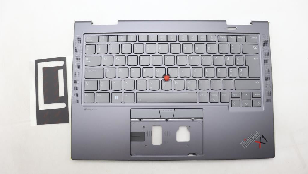 Lenovo ThinkPad X1 8th Gen Keyboard Palmrest Top Cover Slovenian Grey 5M11H62323
