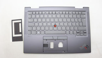 Lenovo ThinkPad X1 8th Gen Keyboard Palmrest Top Cover Slovenian Grey 5M11H62323