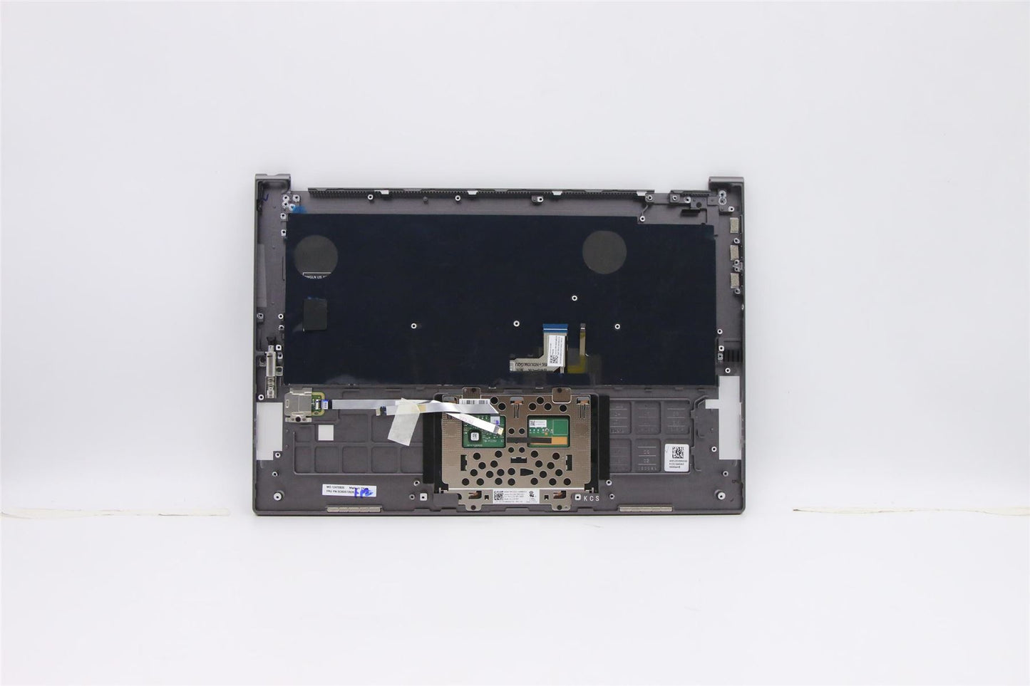 Lenovo C930 13IKB Palmrest Cover Touchpad Keyboard Belgian Iron Grey 5CB0S72626