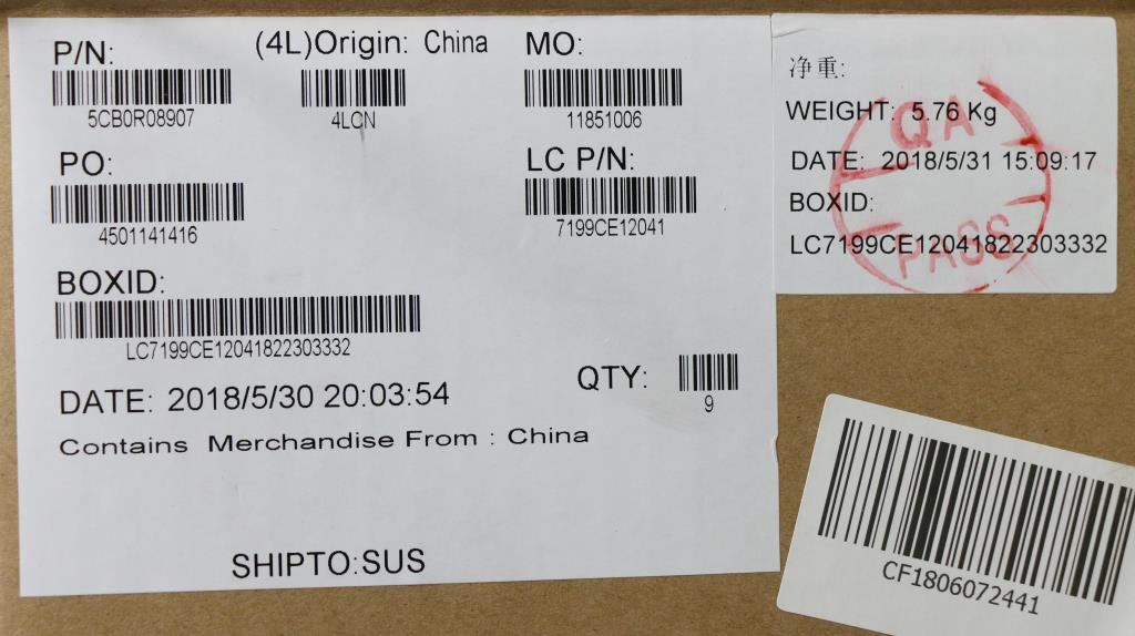 Lenovo Yoga 530-14IKB Keyboard Palmrest Top Cover UK Platinum 5CB0R08907