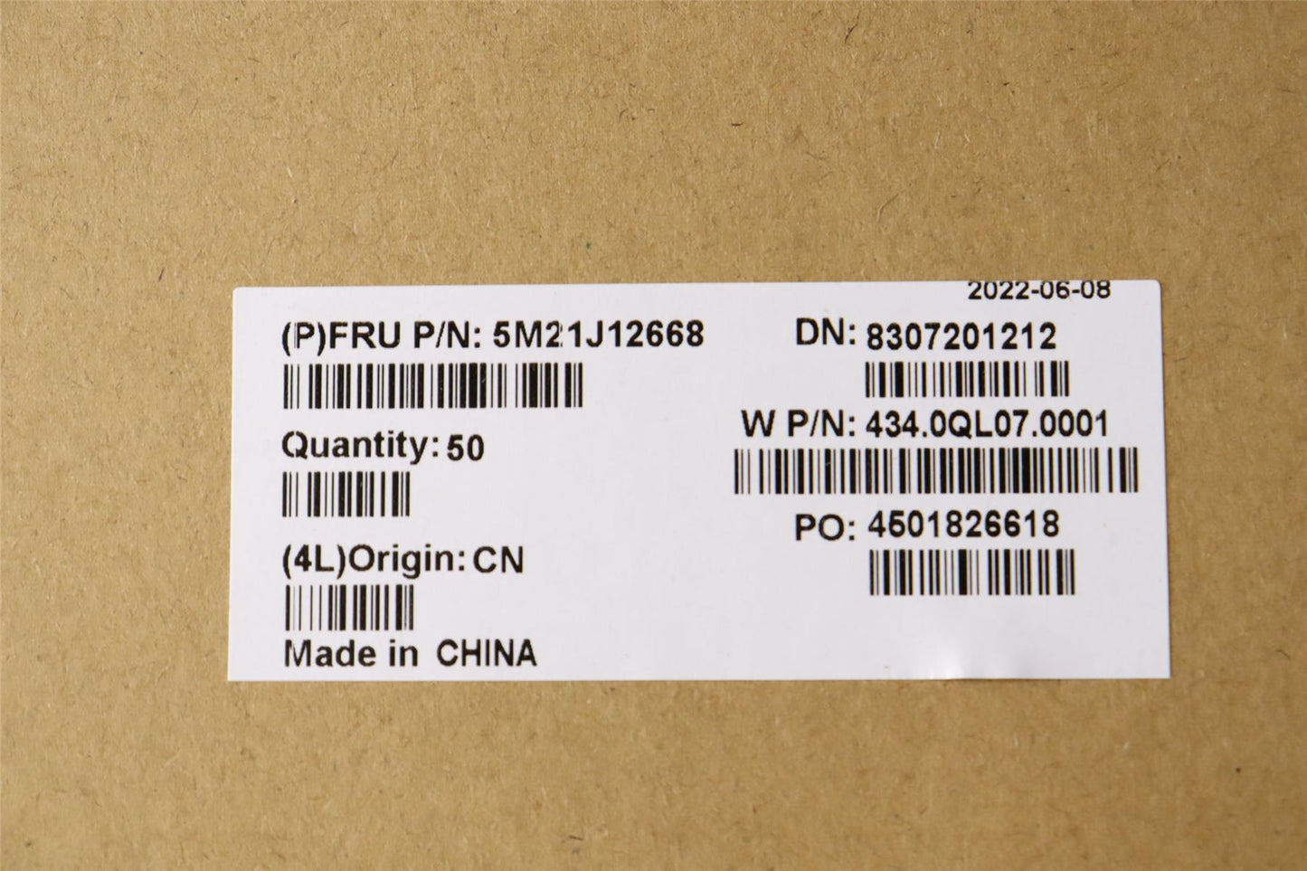 Lenovo ThinkPad X13s SIM Card Tray Black 5M21J12668
