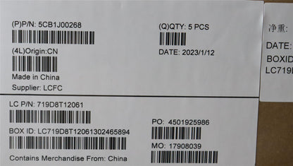 Lenovo Upper Case ASM_PORL82SFFP_AB_BL_PC 5CB1J00268