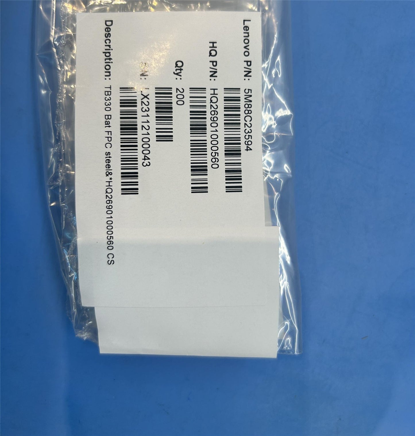 Lenovo TB330 Bat FPC steel&*HQ26901000560 CS 5M88C23594