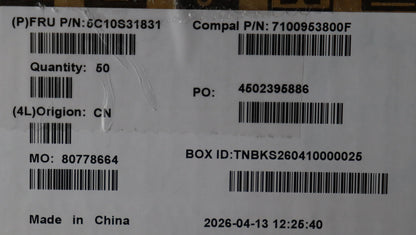 Lenovo C 83UK Battery Cable 5C10S31831