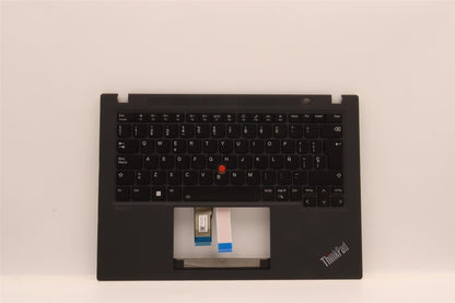 Lenovo ThinkPad T14s Gen 3 Keyboard Palmrest Top Cover Spanish Black 5M11G27354
