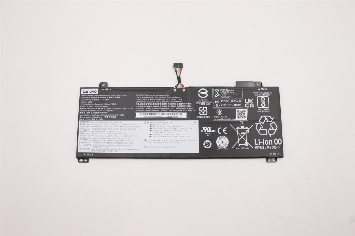 Lenovo IdeaPad S530-13IWL S530-13IML Battery 15.36V 45Wh 5B10R38649