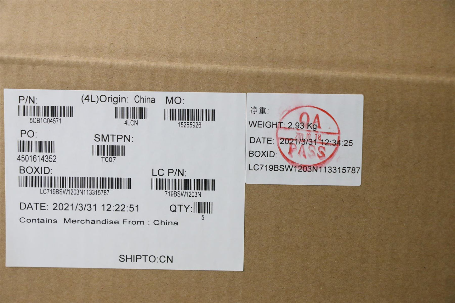 Lenovo Upper Case ASM_UKE L82H7 SDNFPNBLD 5CB1C04571