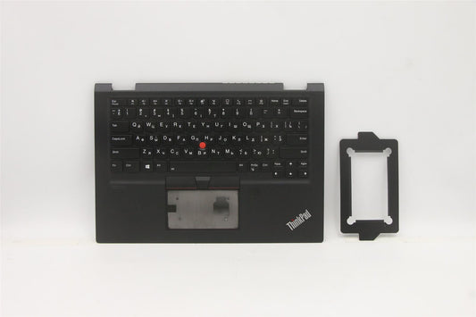 Lenovo ThinkPad X13 Gen 1 Palmrest Cover Keyboard Ukrainian Black 5M10Z51960