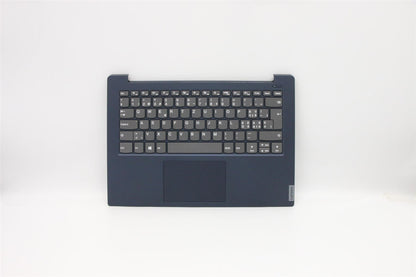 Lenovo IdeaPad S340-14IWL Palmrest Cover Touchpad Keyboard Swiss Blue 5CB0S18486