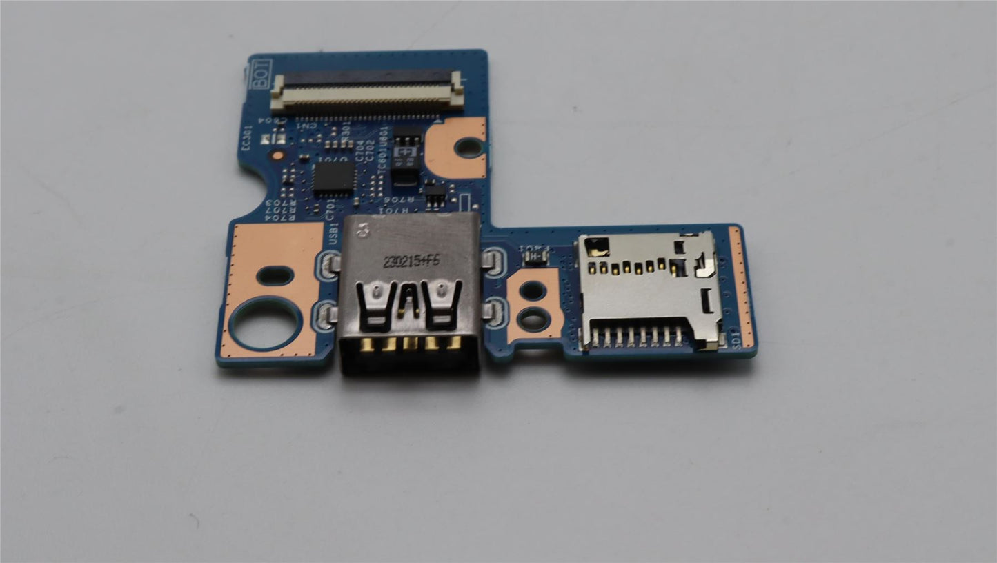 Lenovo ThinkPad L14 Gen 4 L15 Gen 4 USB-A SD Card Reader Board 5C51J62730