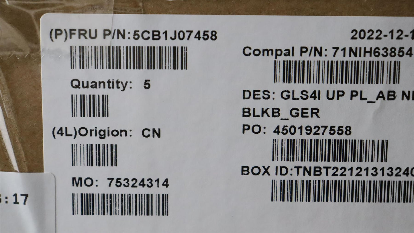 Lenovo UpperCaseASM_GER C82SD PLAB NFPBL 5CB1J07458