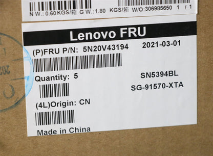 Lenovo ThinkPad X13 L13 Gen 2 s Keyboard Hebrew Black Backlit 5N20V43050