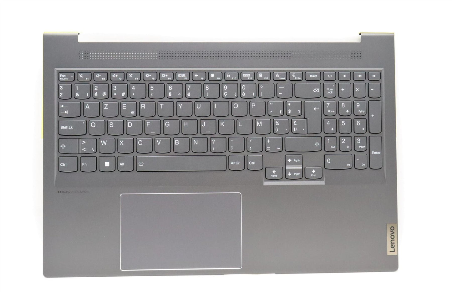 Lenovo IdeaPad 7 16IAH7 Palmrest Cover Touchpad Keyboard Belgian Grey 5CB1J37693