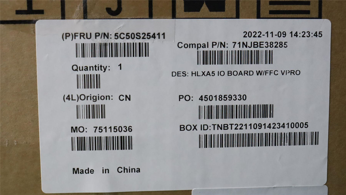 Lenovo Function Board C 21DJ IO ET VP 5C50S25411