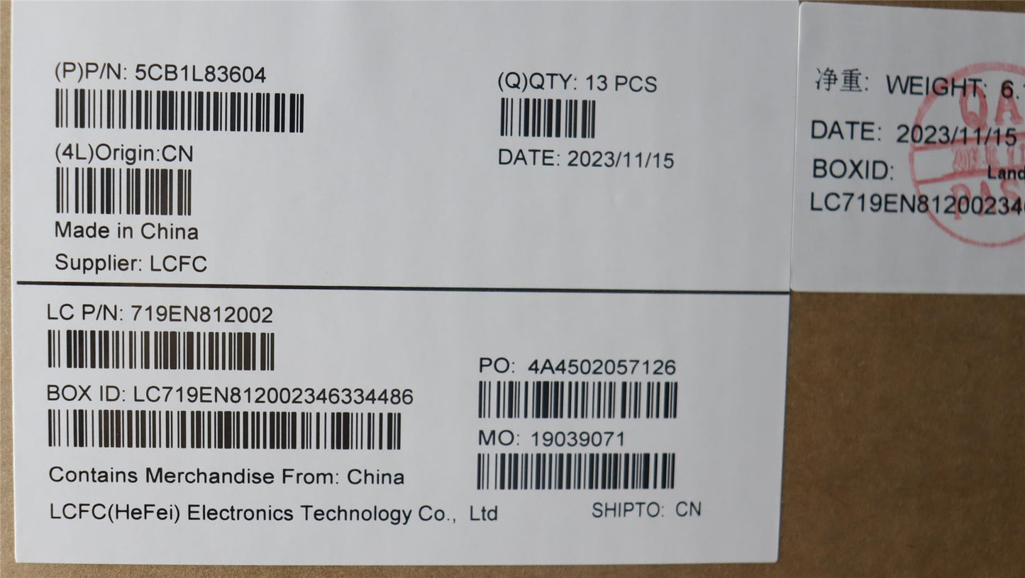 Lenovo Cover L 83AS D cover FB recycle 5CB1L83604