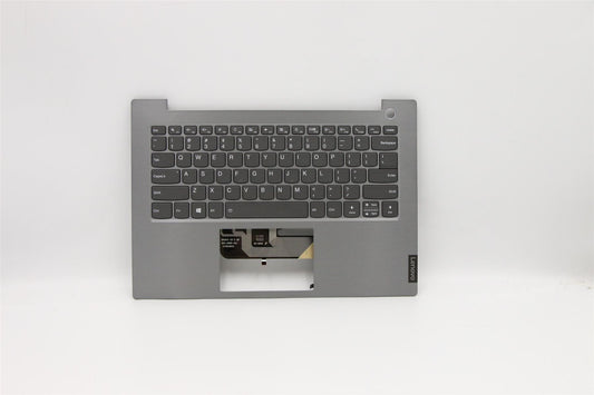 Lenovo ThinkBook 14-IML Handauflagenabdeckung Tastatur US Grau mit Hintergrundbeleuchtung 5CB0W44347