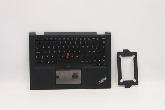 Lenovo Yoga X13 1 Keyboard Palmrest Top Cover Danish Black Backlit 5M10Y85850