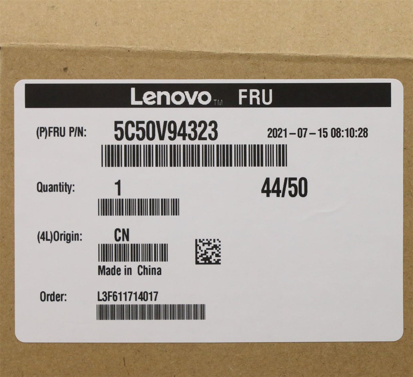 Lenovo Rear USB 3.1 Type C PCIe LP 5C50V94323