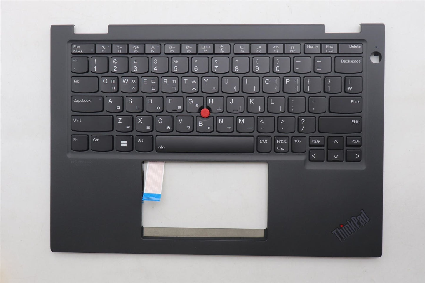 Lenovo ThinkPad X390 Keyboard Palmrest Top Cover US Silver Backlit 02HM716