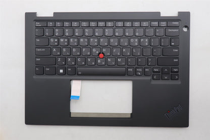 Lenovo ThinkPad X390 Keyboard Palmrest Top Cover US Silver Backlit 02HM716