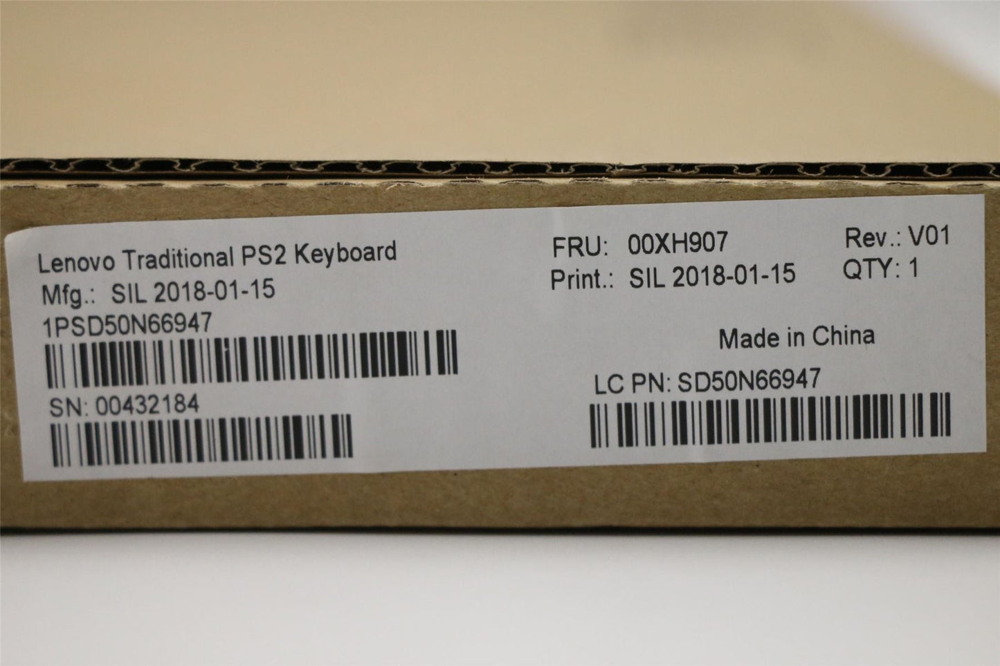 Lenovo ThinkStation P310 P410 P510 P710 P910 PS2 Wired Keyboard Black 00XH907